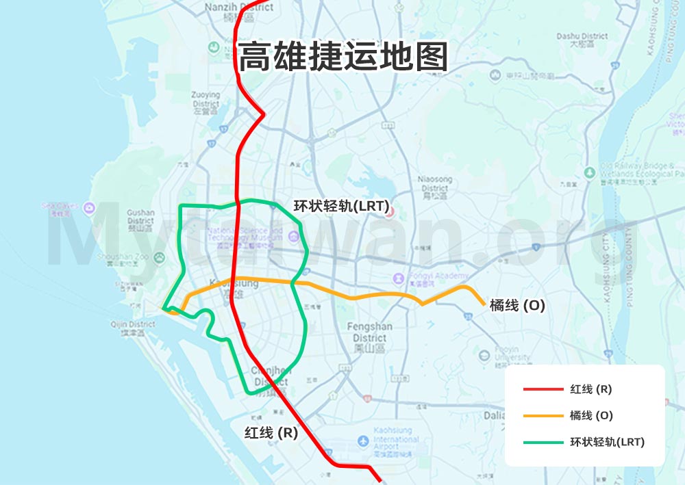 高雄捷运地图 高雄捷运地图